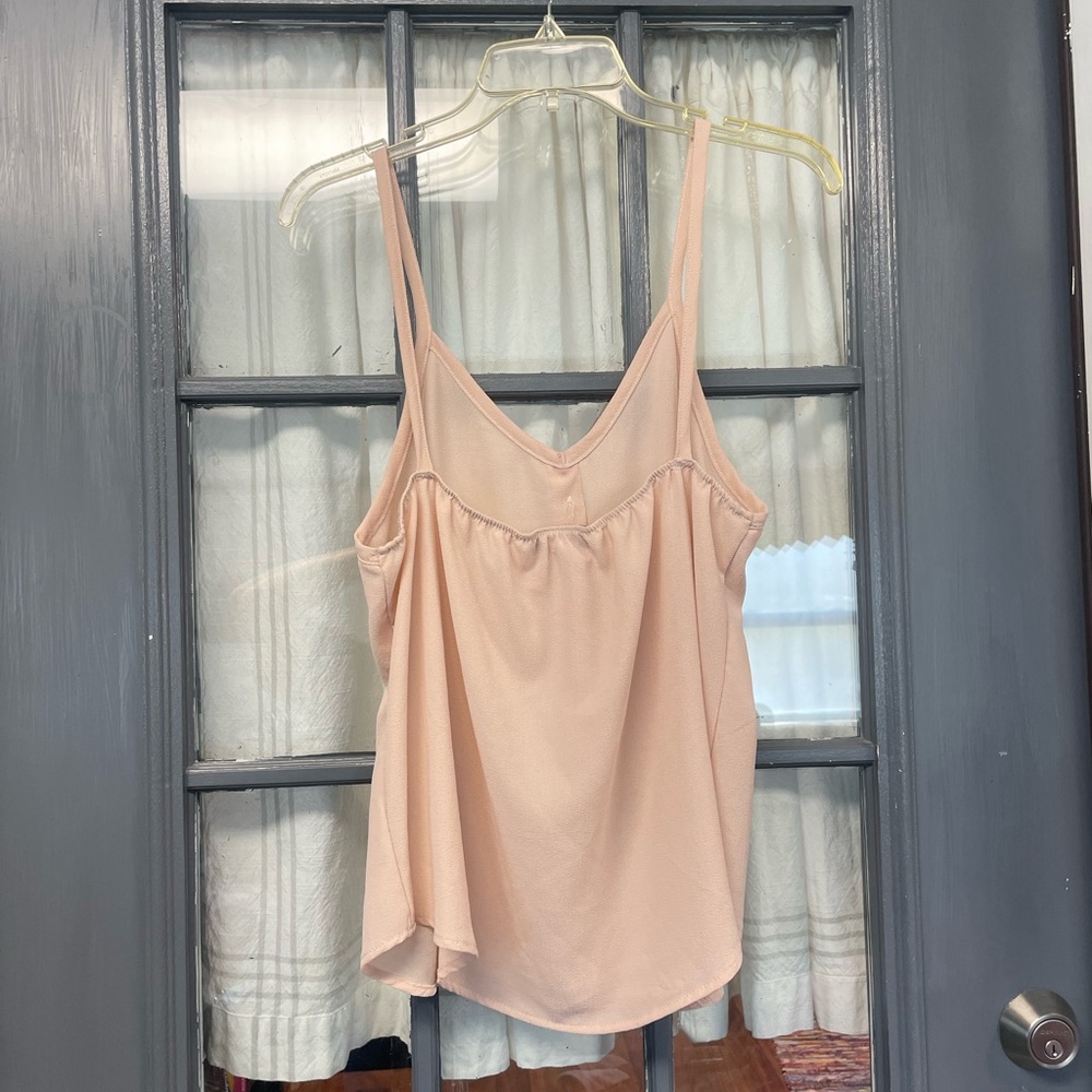 Pink Button-Down Tank Top - Picture 2 of 3